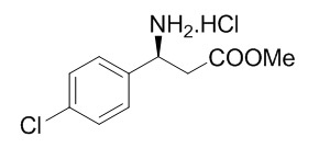 (S)-Methyl 3-Amino-3-(4-chlorophenyl)propanoate Hydrochloride Salt